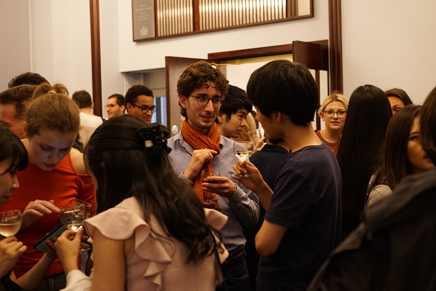 Reception hosted by the Royal College of music held between rehearsals