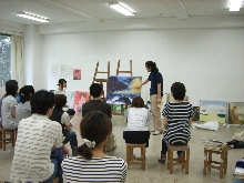 1年次油画実習 講評会