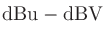 $\displaystyle \mathrm{dBu} - \mathrm{dBV}$