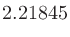 $\displaystyle 2.21845$