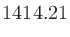 $\displaystyle 1414.21$