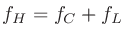 $f_H = f_C + f_L$