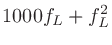 $\displaystyle 1000f_L + f_L^2$